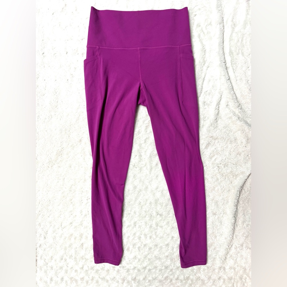 ATHLETA SALUTATION STASH TIGHT LEGGING in Berry